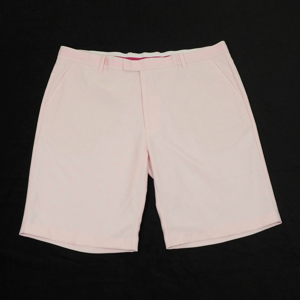 GFORE G/Fore Golf Chino Shorts Mens 40 Blush Pink Flat Performance Tech Blend